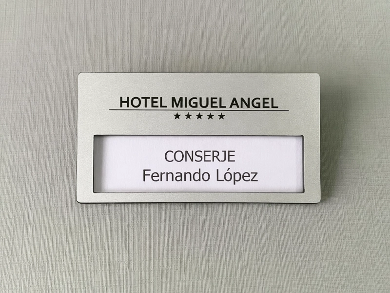 Plastic Slot Nametag