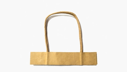 Twisted paper handle
