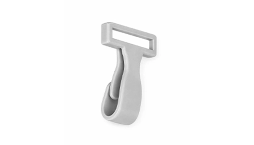 Grey Plastic J Hook