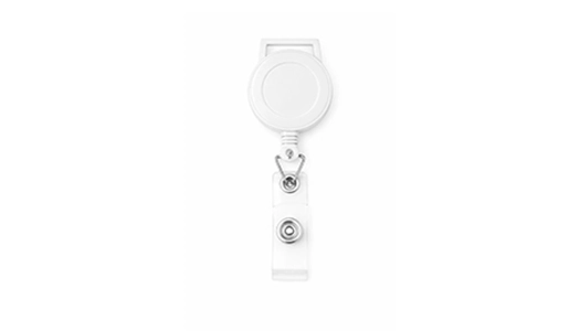 White Badge Reel