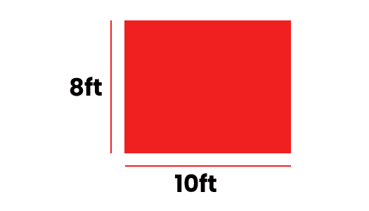 10ft × 8ft