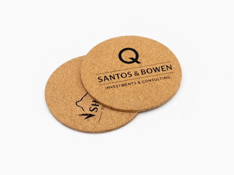1 color print cork coaster image 1
