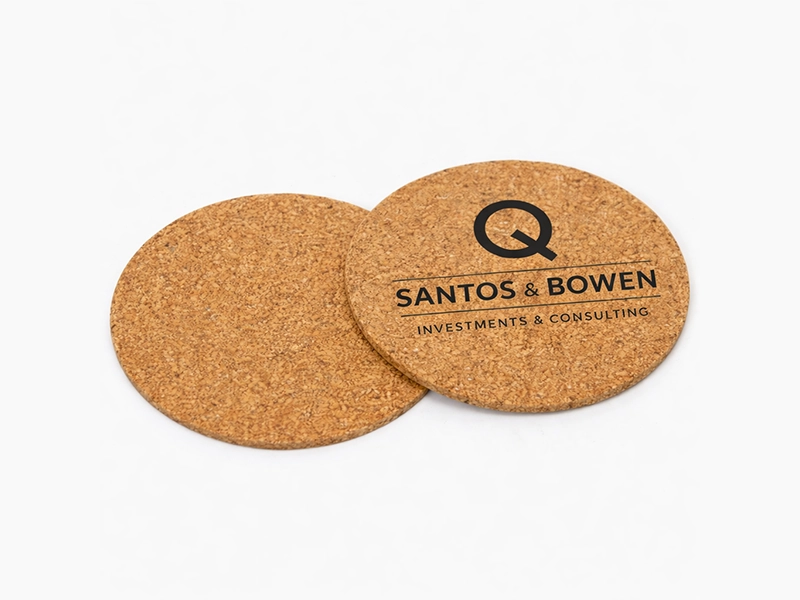 1 color print cork coaster image 3