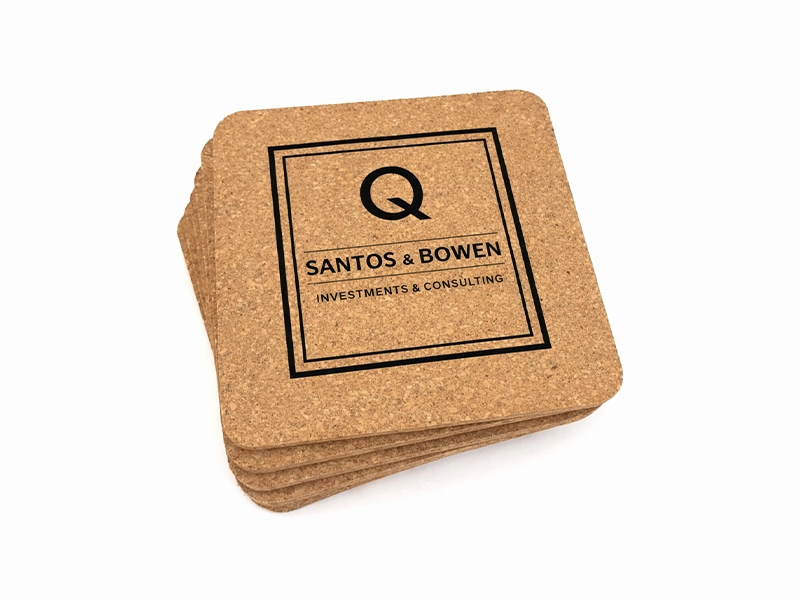 1 color print cork coaster image 4