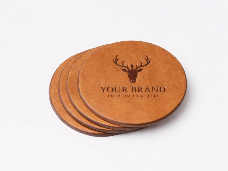 Custom Leather Coaster Singapore image 4